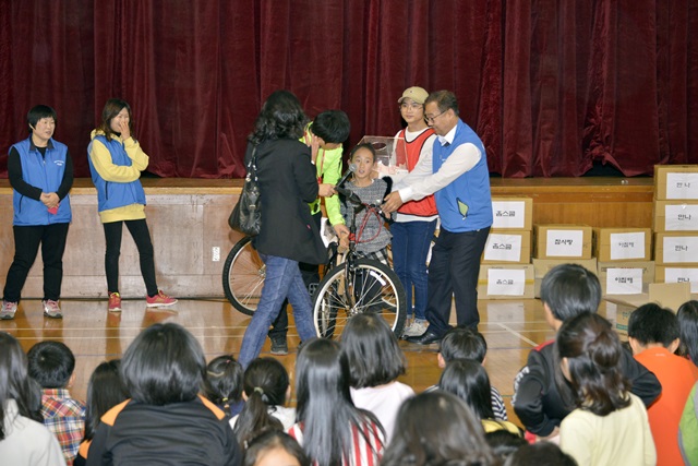 경품추첨 - 아침해 김수연 자전거 당첨
